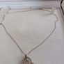 silver love heart necklace Image 2