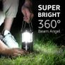FREE EXPRESS SHIPPING Camping Lights, Collapsible Camping Lantern Battery Powered, Portable Camping Light for Tents, AA Battery Operated, Battery Lanterns for Power Cuts, Emergency Lighting, Fishing, Pack of 4 Image 4