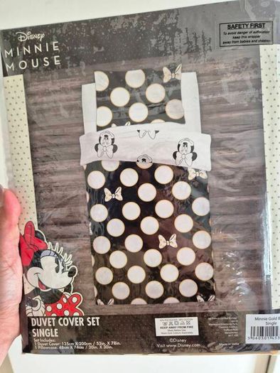 Brand New Reversible Single Duvet Cover Set for Girl's Bedroom-Minnie Mouse Character