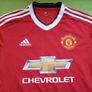 Mint 2015/16 Manchester United #7 Memphis Adidas Home Long Sleeve Jersey Size M Adults Image 4