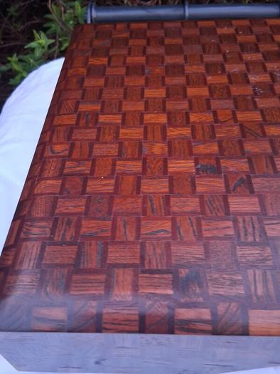 Japanese Wooden Parquet Stationery Box
