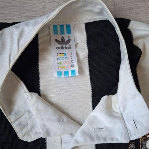 Vintage Newcastle United 95 97 home shirt and sweatshirt made by Adidas,