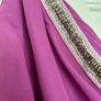 Top - Purple Silk and Chiffon Size 12 off shoulder BNWT Image 3