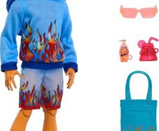 Monster High Scare-adise Island Heath Burns Doll with Flame Hoodie Swim Trunks