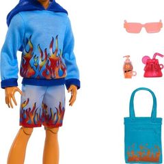 Monster High Scare-adise Island Heath Burns Doll with Flame Hoodie Swim Trunks