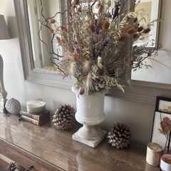 Vintage urn and arrangement