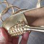 gold snake heels size 2-2,5 worn twice Image 4
