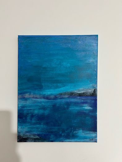 Seascape abstract painting