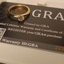 Gold plated Sterling Silver Half Carat Moissanite Solitaire Ring Image 3