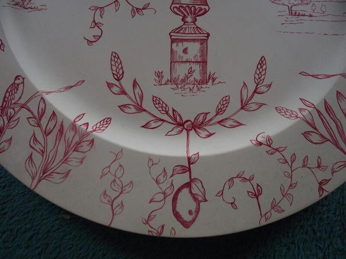2 X Wedgwood Hand Painted Wooden Chargers - 13" Dia. - Factory Prototypes