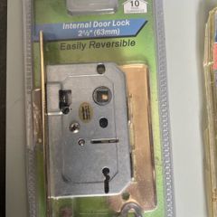 Basta Basta 63mm Rubbed Brass effect Steel 2 lever Sashlock
