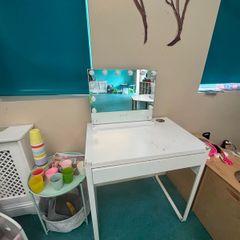 dressing table with mirror