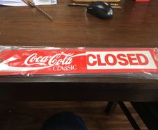 Coca Cola Open And Close Sign