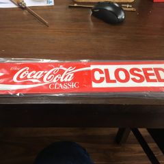 Coca Cola Open And Close Sign