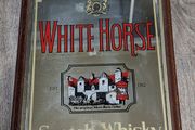 1960s White Horse Scotch Whisky Bar Mirror