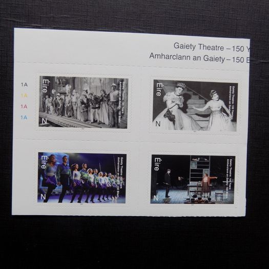 Ireland 2021 Gaiety Theatre.150 years Of Opening Nights.N x 4 Self adhesive Stamps.MNH.