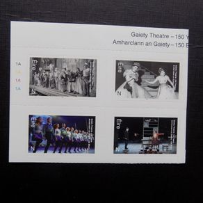 Ireland 2021 Gaiety Theatre.150 years Of Opening Nights.N x 4 Self adhesive Stamps.MNH.