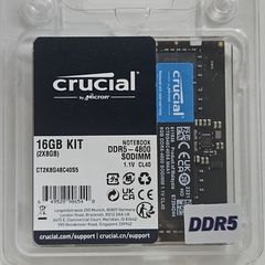 Crucial 16gb Ddr5 4800mhz Sodimm Laptop Ram Cl40