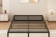 Small Double Bed Frame 120x190 cm Metal Platform Bed Small Double  Steel Slat Support, Easy Assembly, Noise Free, No Box Spring Needed, 36cm High, Black