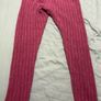 Two Piece Pink Ribbed Leggings and Top Image 4
