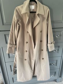 Beige H&M trench coat