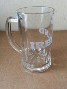 Ireland Rugby. Not A Jersey. Official IRFU Merch. Glass Tankard. Brand New Without Price Sticker.