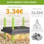 Chick Brooder Heating Plate, 10"x12"Chicken Brooder Heater with Adjustable Height for Baby Chick & Duckling, 20W Brooder Plate for Up to 15 Chick, Replacement Heat Lamp Warm Like Mother Hen Image 6