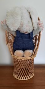 Vintage Miniature Wicker Chair for Dolls /plants