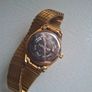 Vintage Ladies Womens Gold Tone Expandable Strap Bracelet Sekonda Quartz Watch Image 2