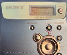 Sony MZ-N505 Blue NetMD MiniDisc - Serviced & Feature-Unlocked