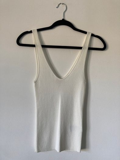 H&M Trend White Knitted Vest Top XS