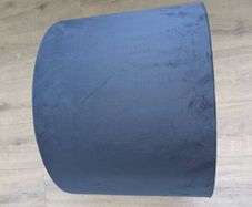 IKEA dark blue velvet ceiling light shade