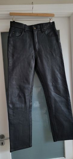 Challenge Leather Team Ladies Motorcycle trousers (black leather jeans style) - Sz 32 (Fit 12UK) - Rrp 189 (New)