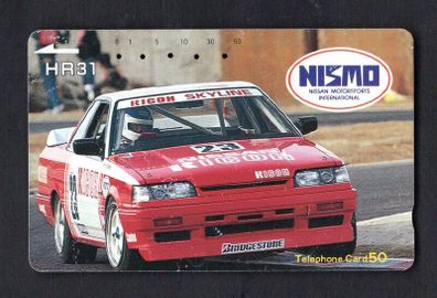 Japan 50 unit Nismo Nissan Motorsports Ricoh Nissan Skyline HR31 racing car (Tamura) Telephone Card