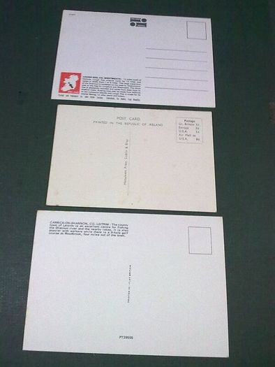 3 old postcards of River Shannon Ireland Roscommon Westmeath Leitrim Irish