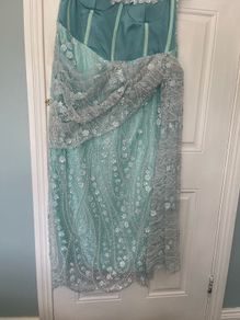 Traditional Nigerian Asoebi style dress for wedding or special occasion comes with Traditional fan also