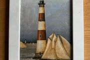 Beach lighthouse painting