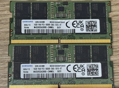 DDR5 32GB (2x16GB) RAM Dual channel Laptop RAM Sodimm 5600mhz