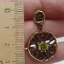 Simple Dangle Earrings for Women Black Gold Filled Tungsten Green Cubic Zirconia Vintage Drops Image 3