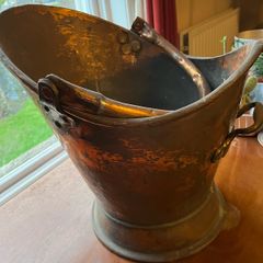 Victorian Copper Coal skuttle