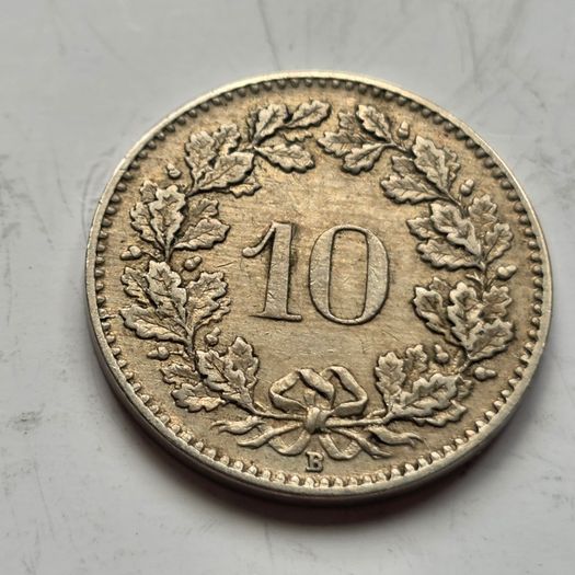 Switzerland 10 Rappen, 1907