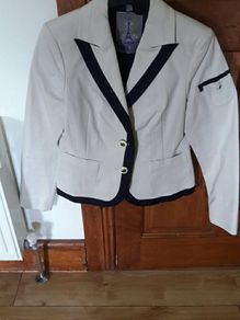 Ladies Cream Bandolero jacket Size 12