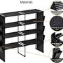 FREE EXPRESS SHIPPING 4-Tier Shoe Rack, Shoe Racks Storage Organizer, Shoe Holder with 6 Side Pockets, Large Shoe Storage Shelves for Wardrobe Bedroom Door Closet Entryway Hallway, Holds Up To 20-24 Pairs Image 3