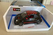 Fiat 500 Abarth black Rare 1/18