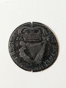 Irish 1694 Halfpenny