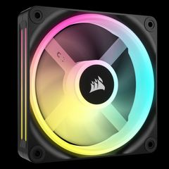 Corsair Icue Link Qx120 Rgb 120mm Magnetic Dome Rgb Fans  With Icue Link System Black