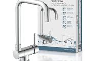 Schutte Fold Flat Tap, Chrome Single Lever Sink Mixer Tap