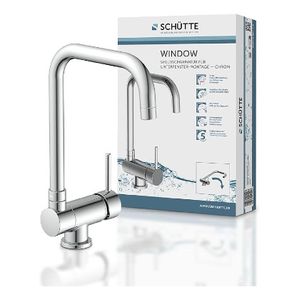 Schutte Fold Flat Tap, Chrome Single Lever Sink Mixer Tap