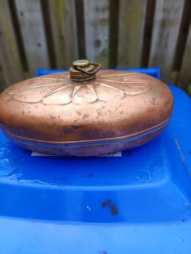 Antique Copper Bed Warmer