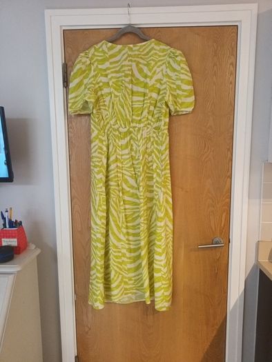 Bibi Lime Zebra Dress.  S. XL - 16. B.N.W.T.  (House Of Fraser)
